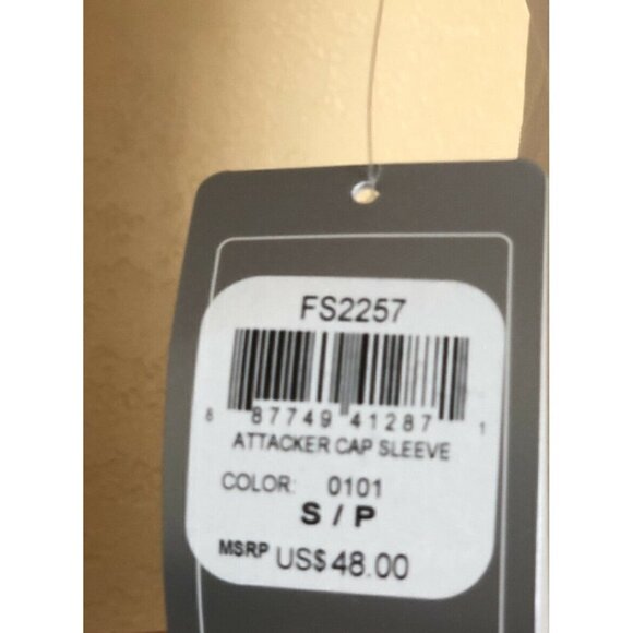 ASICS Women's White Attacker Cap Sleeve Top Size S - Picture 7 of 7